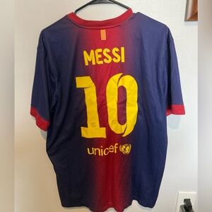 NIKE Dri-Fit Authentic Messi Barcelona Jersey - Large